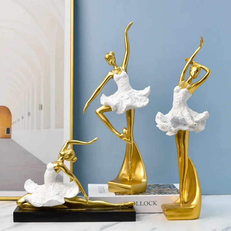 

Nordic Art Cute Girl Heart Ballet Girl Ornament Creative Children's Room Desktop Decoration Gift