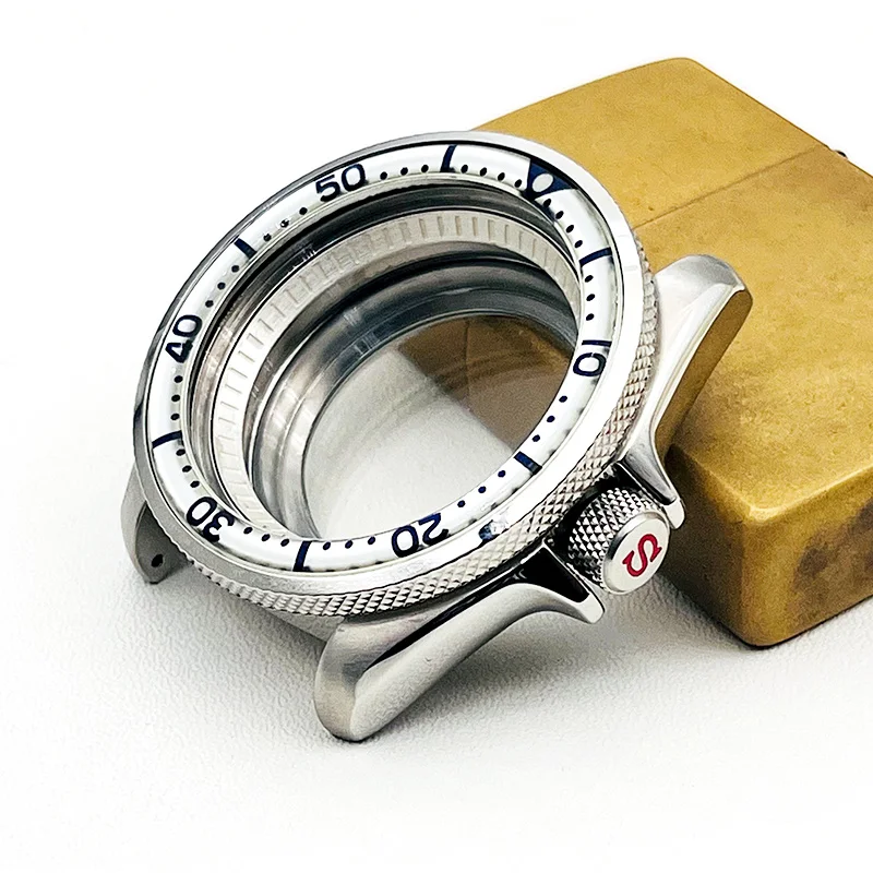 41mm Sapphire Crystal Men's Watch Case with Crown at 3.0
