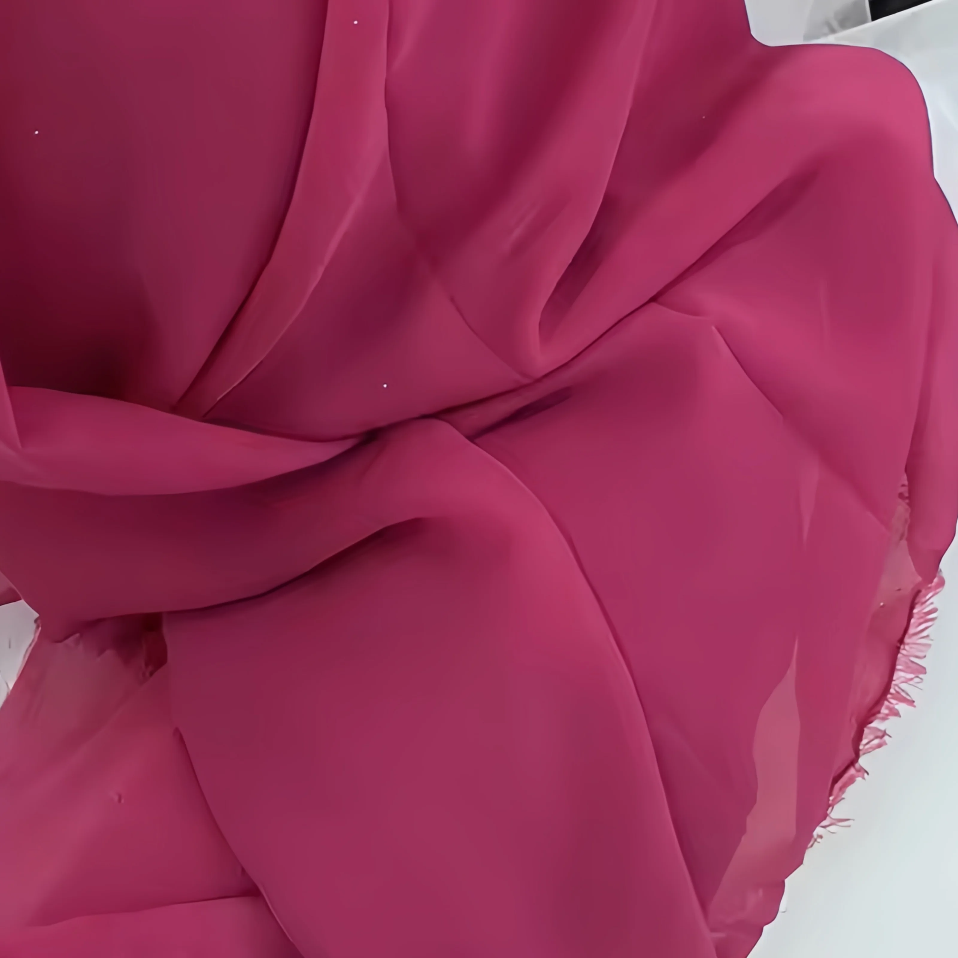 Elegant Pink Burgundy Rust Chiffon Fabric – Perfect for Wedding Dresses, Formal Gowns, Decorations & DIY Projects