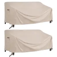 New Beige 600D Outdoor Sofa Chair Cover with Handle Garden Waterproof Wind-Proof Anti-UV Against dust Rain Snow Protection Cover 1
