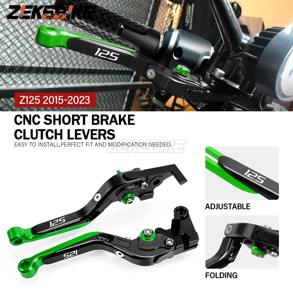 

Motorcycle Brakes Tie Rod Handbrake Brake Clutch Levers FOR KAWASAKI Z125 Z 125 2015-2019 2020 Adjustable Extendable Folding