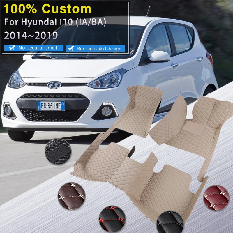 Car Floor Mats For Hyundai i10 BA Gran Metro Taxi Xcent IA 20142019
