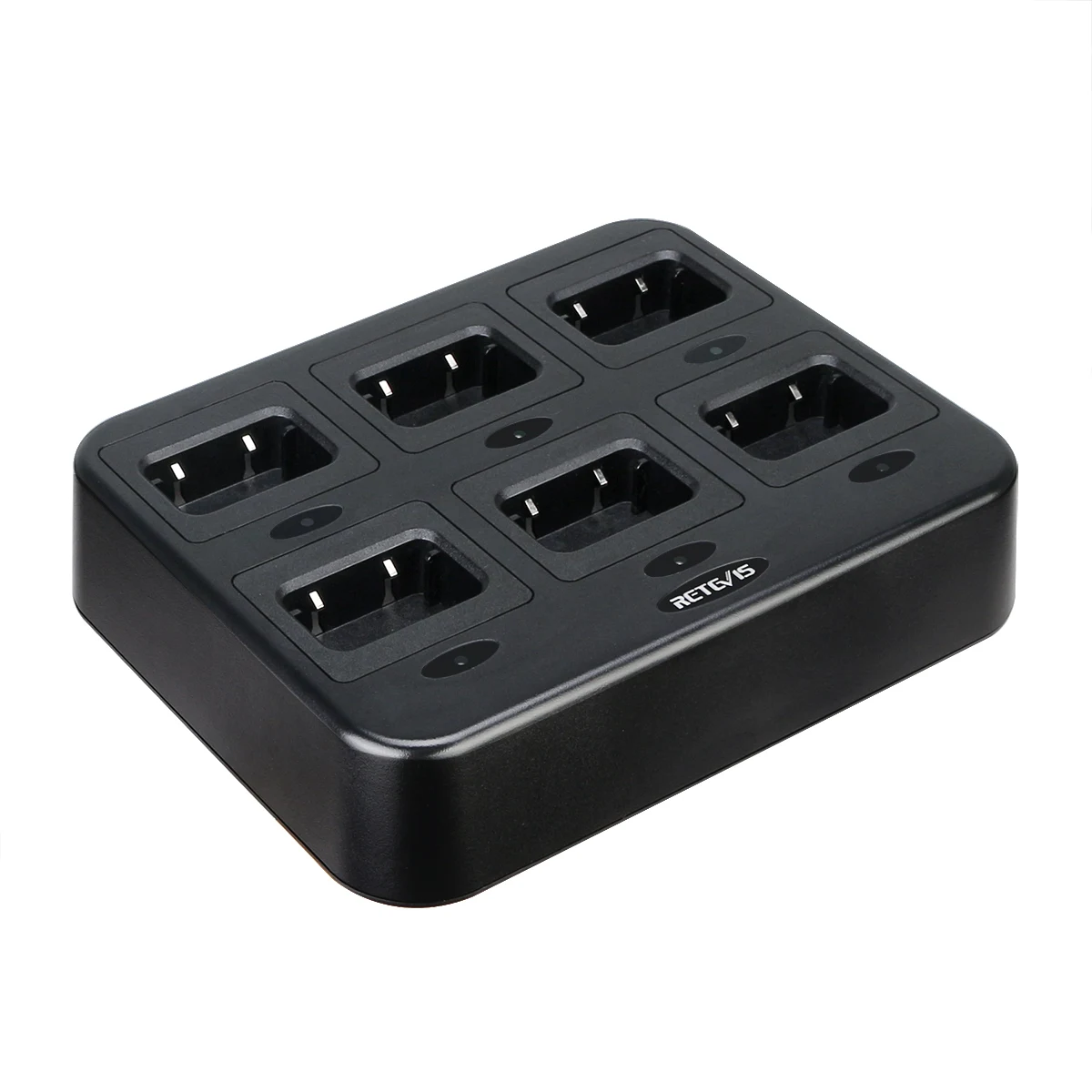 Retevis RTC68 Six-Way Charger for RT68 RT668 NR610 NR10 Two Way Radio Walkie Talkie 6 Way Charger
