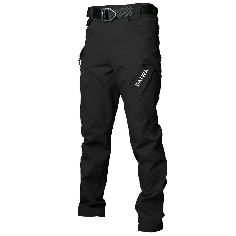 Datwa Spring and Summer Waterproof Fishing Pants Tactical Pants Mountaineering Training Suit Multi Pocket Hunting Tactical