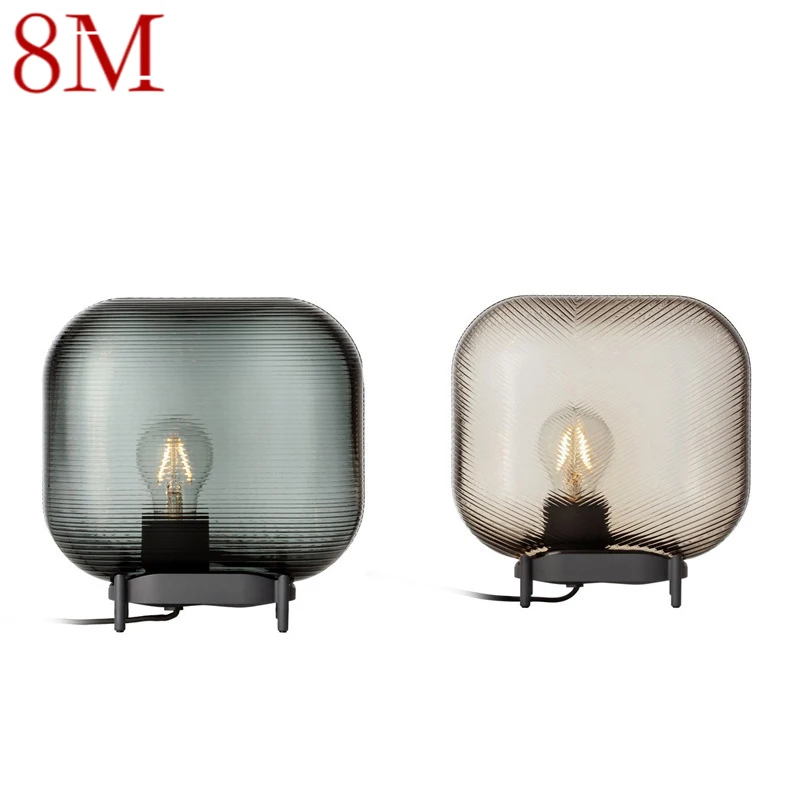 

8M Contemporary GlassTable Lamp Nordic Fashionable Living Room Bedroom Personality Creative LED Decoration Desk Liesk Light