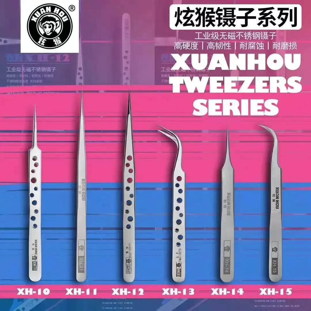 

XUANHOU Non-Magnetic Stainless Precision Tweezers Flying Line Jume Wire Repair Hand Tools