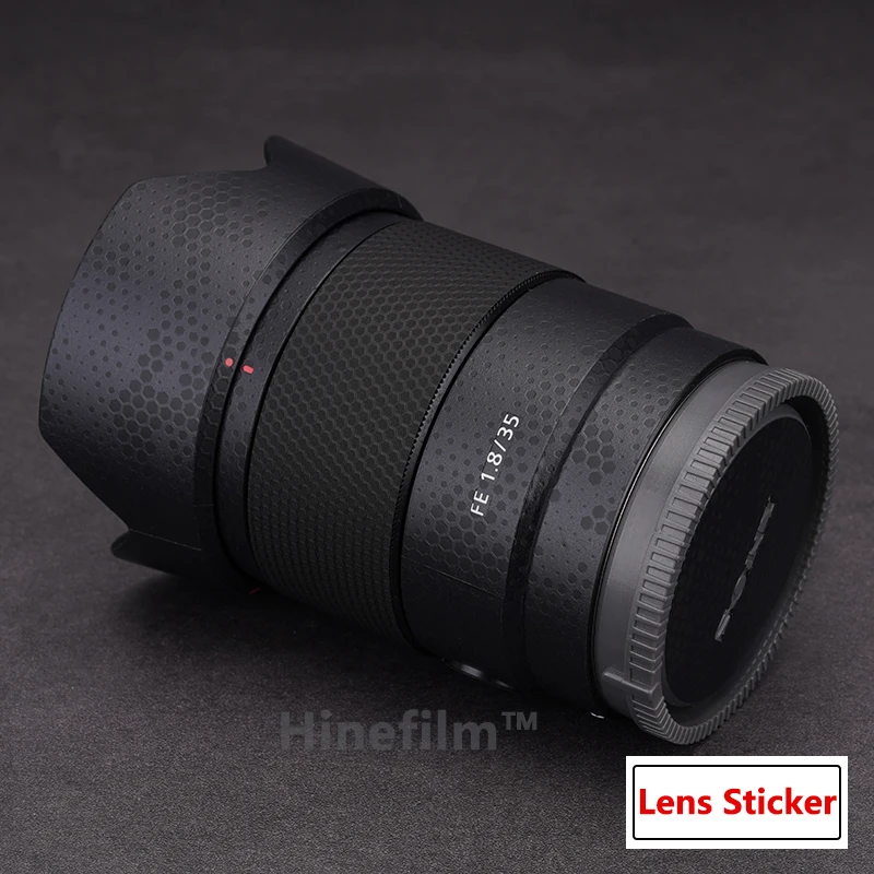 Hinefilm FE 35mm F1.8 렌즈 스티커, SEL35F18F 렌즈 데칼 스킨 35F1.8 랩 커버, FE35 F1.8 렌즈 스킨 35 1.8