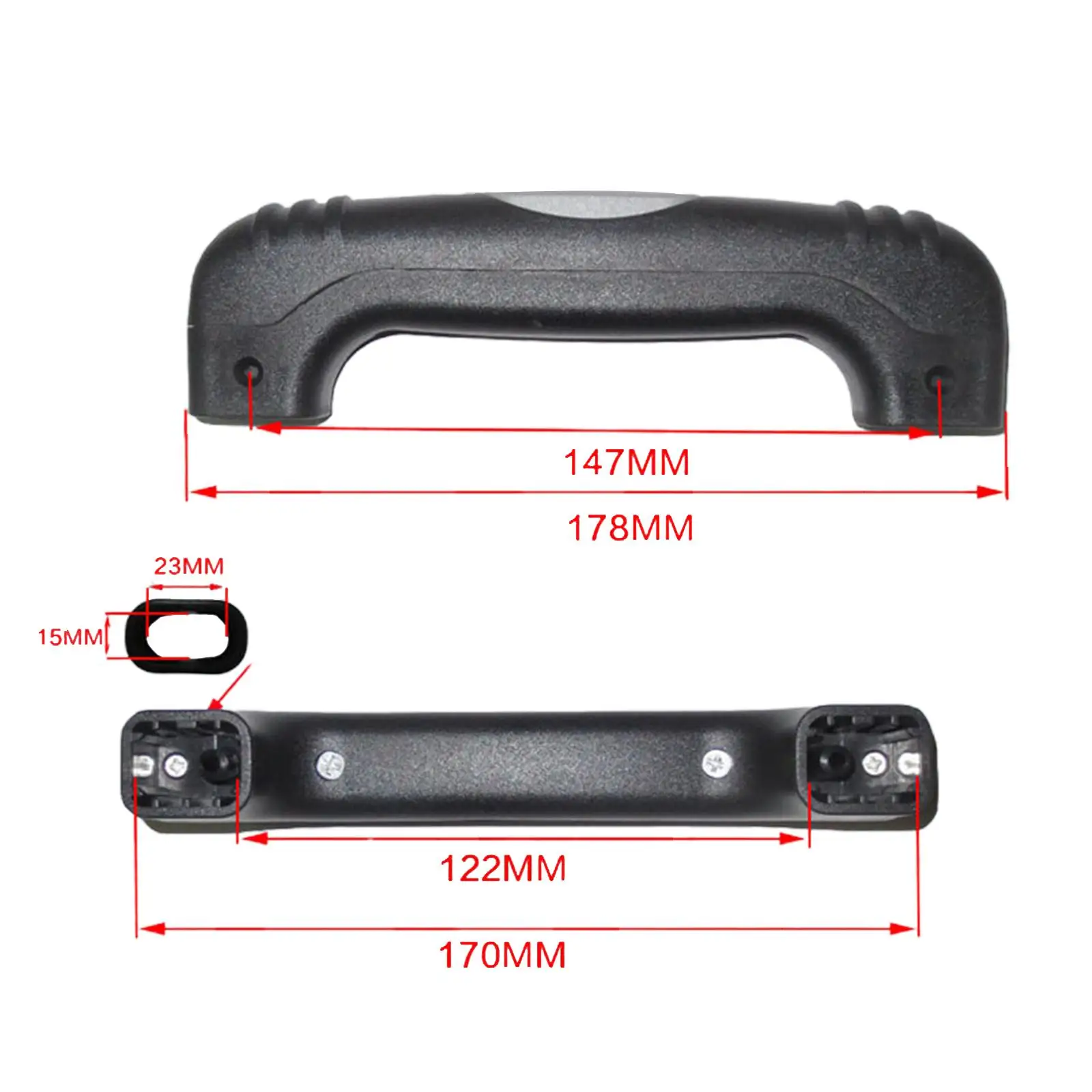 Luggage Trolley Handle Travel Case Handle Pull Handle for Accessories