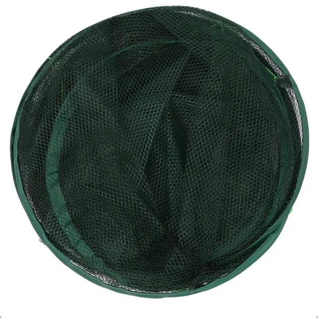 80cm Loose Mouth Folding Drop Fishing Net Shrimp Catcher Tank Casting Network Fish Eels Trap Cage Prawn Bait Crab Netting 5