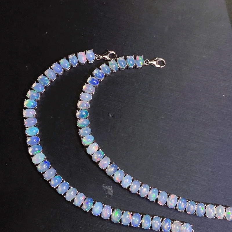 天然のオパールブレスレット,新しいスタイル,すべての火の色,美しい