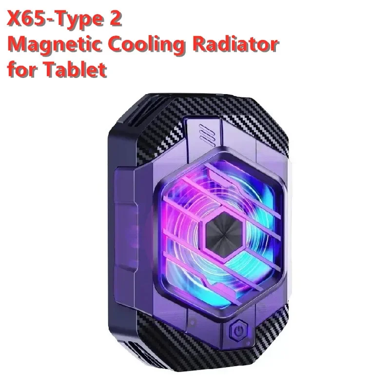 20W 3 Gears Adjustable Cooling Fan Radiator W/ RGB X65 Mobile Phone Magnetic/Back-clip Semiconductor Game Cooler for IOS Android images - 6