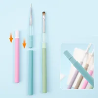 1PC Colourful Crystal Handle Nail Brush Liner Brush Painting Pen Gel Brush Crystal Nail Art Manicure 1