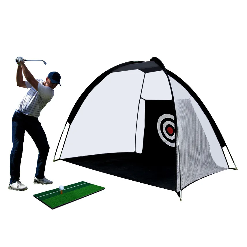 Golf Supplies Accessories 2M Golf Practice Net Tent Detachable Swing Hitting Practice Net Indoor Outdoor Foldable Tent Cage