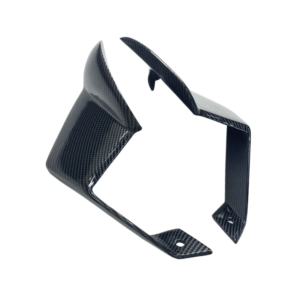 Acessórios da motocicleta asas de fibra carbono fixo vento asas