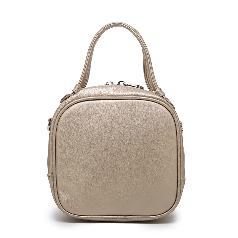

Bag Handbag Shoulder Women's Cowhide Crossbody Tote Y2k White True Leather Top Layer Chain Highquality Versatile Retro Fashion