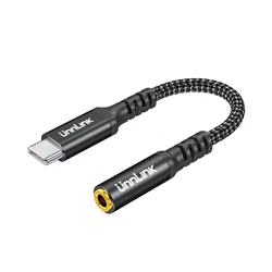Unnlink Premium USB - C to 3.5mm Audio Adapter Cable with High - Fidelity Sound Quality (USB - C to Aux 3.5mm)