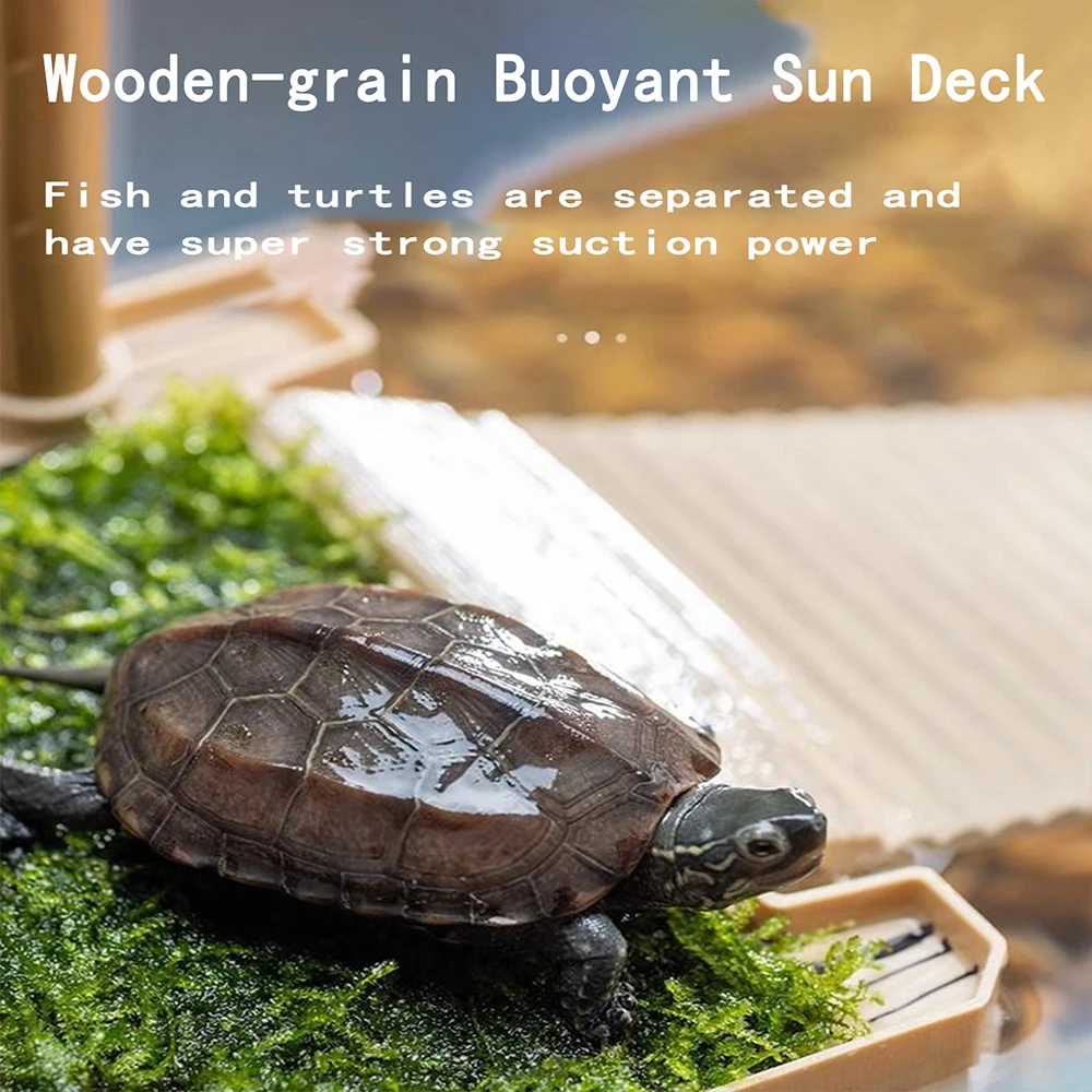 Turtle feeding platform, Suspended basking platform for mixed breeding in fish tank, Climbing platform, Floating island