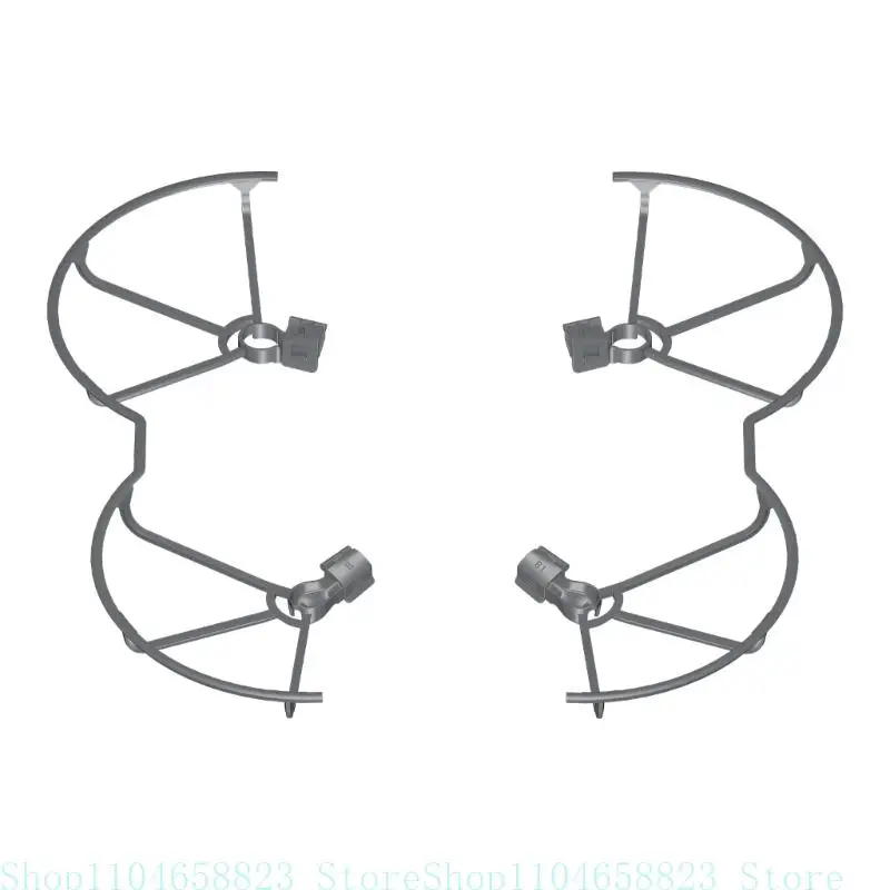 Protection d'hélice pour DJI Mavic 3 vue de profil, garde anti-collision légère et résistante en ABS blanc
