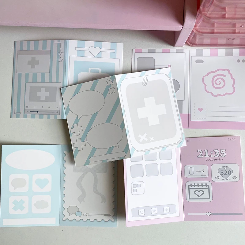 

10Pcs Fold Paper Card Hard Paper Sleeves Photocards Protective Packaging Gift DIY Decor Material