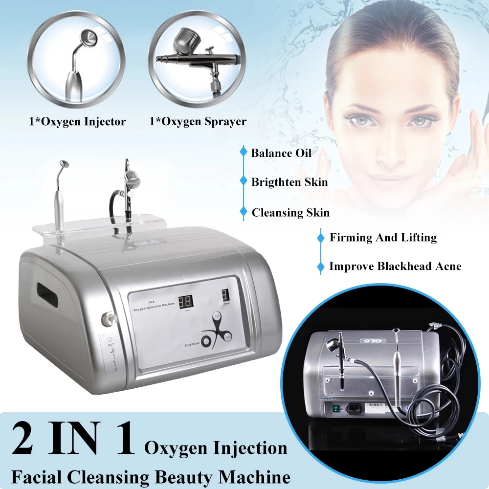 

Skin Activating Hydrating Oxygen Injection Machine Water Oxygen Jet Sprayer Facial Cleansing Beauty Device SkinRejuvenation