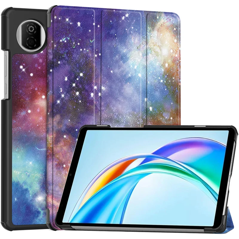 Magnetic Stand Leather Painted Tablet Cover for 8.7-inch Devices - Kids Edition