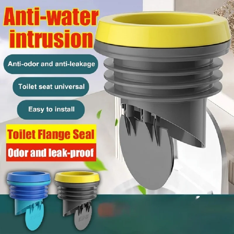Toilet Flange Ring Toilet Extended Thickened Odor Proof Seal Base Mount Toilet Flange Leak Proof Sewer Seal Odor-proof and Leak-proof