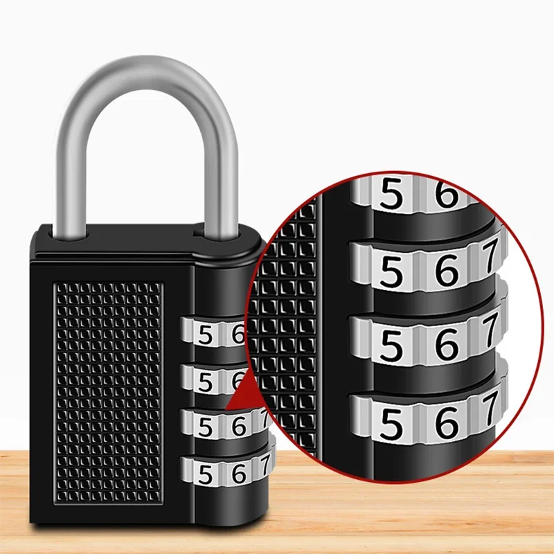 4 Digit Password Locks Combination Padlock Safely Code Door Lock Waterproof Mini Password Padlock Outdoor for Gym Luggage Fence
