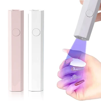 YIKOOLIN Mini lampada per unghie con luce UV per unghie in gel Lampada per unghie a LED per smalto gel per manicure Essiccatore per unghie USB per un polimerizzazione rapida 1