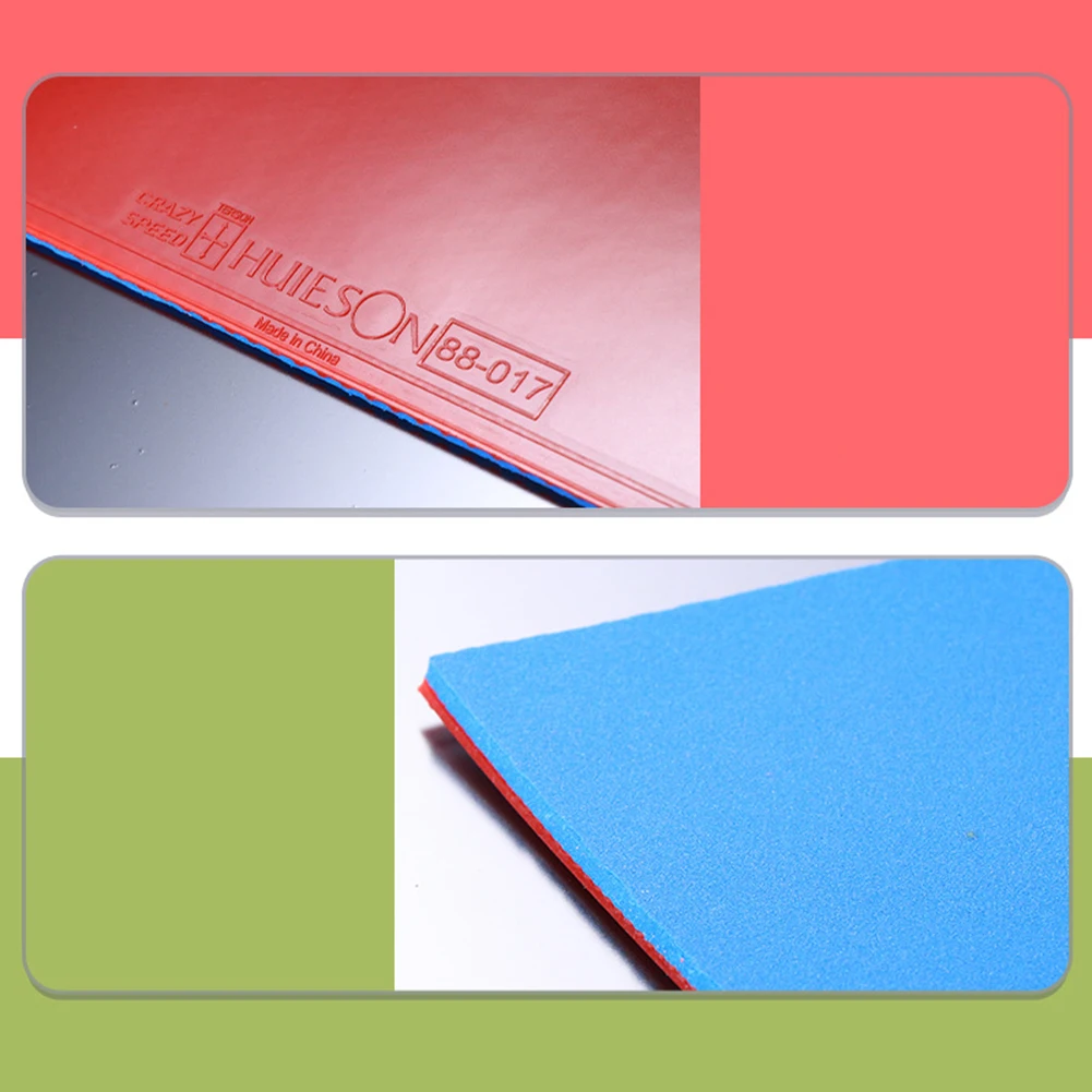 Description Picture 2 of item1pc Table Tennis Rubber Black/Red Table Tennis Rubber Sponge Cover Fit Ping Pong Paddle Racket Rubber Skin Table Tennis Rackets