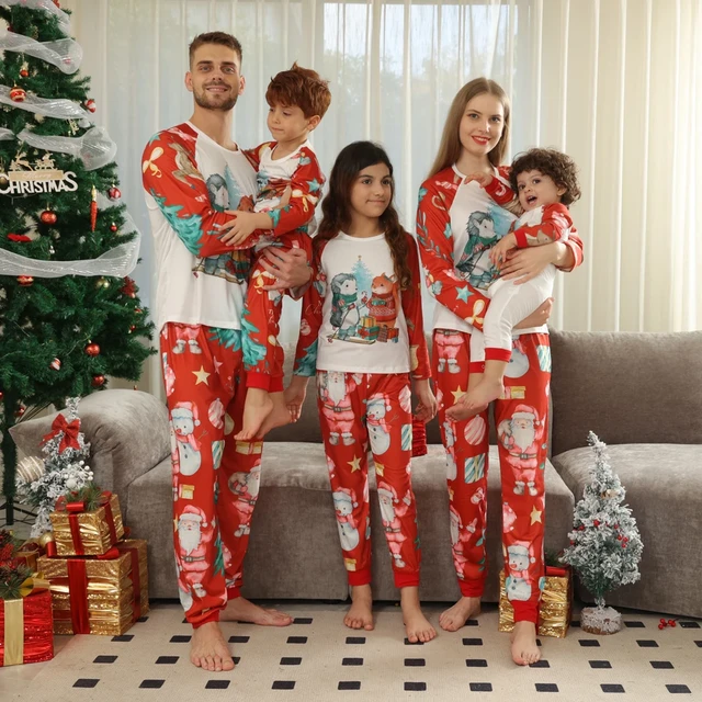 Matching Family Outfits Christmas Pyjamas Deer Print Sleepwear
