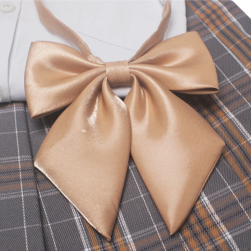 Lady Tie Uniform Wear Bowtie Women Cravat Female Detachable Collar Ascot  for Students uniform - AliExpress