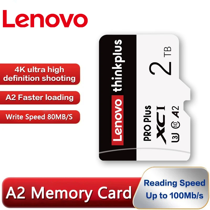 Lenovo Micro Tf Sd Card 2Tb Sd/Tf Flash Memory Card V60 Sd Memory Card Mini Sd Card Impermeabile Per Nintendo Switch Phone Tablet