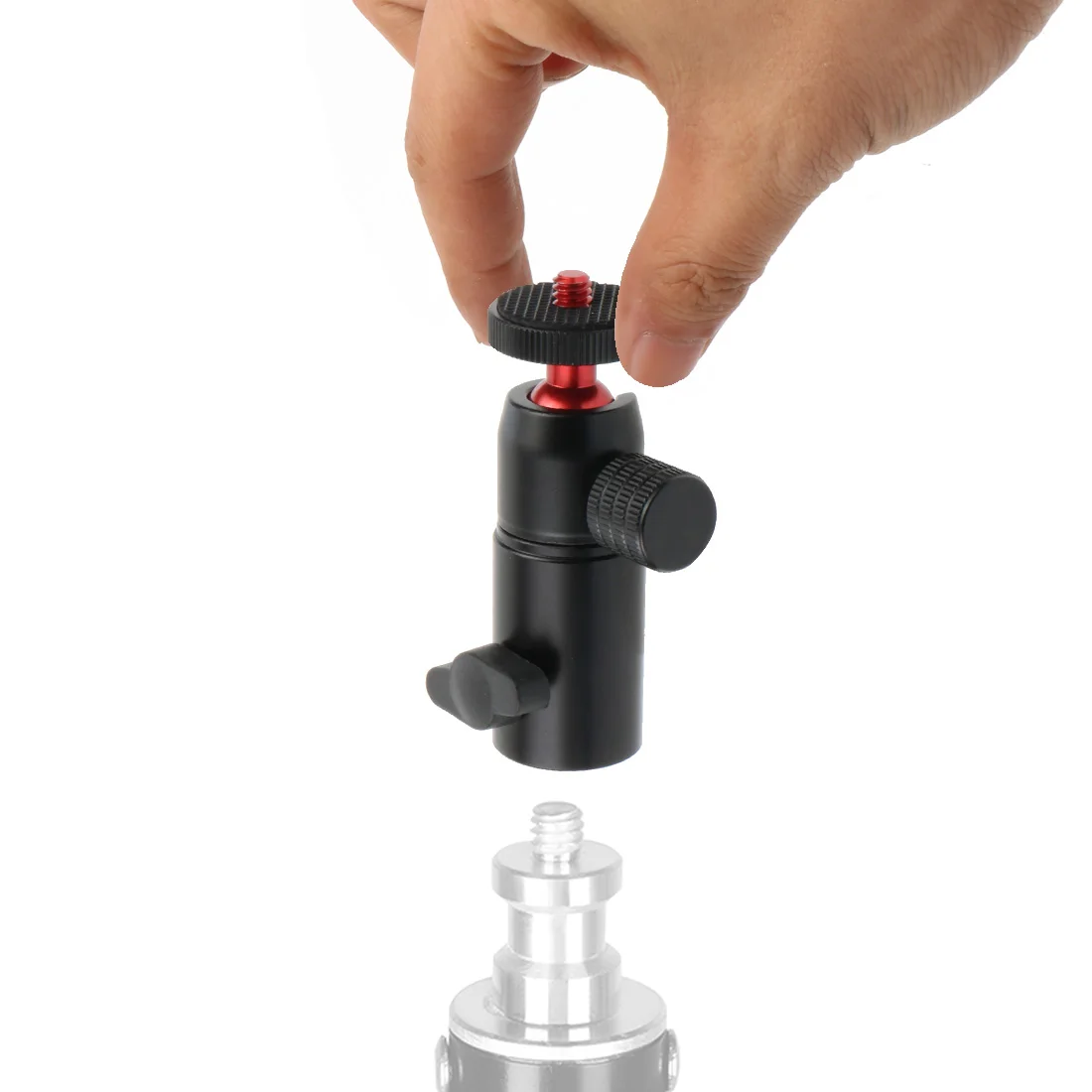 Description Picture 5 of itemCjsm-CJ12 Flash Adapter 16mm to 1/4 Thread Mount Ball Head Mini 360 Degrees Swivel Stand Photography Accessories