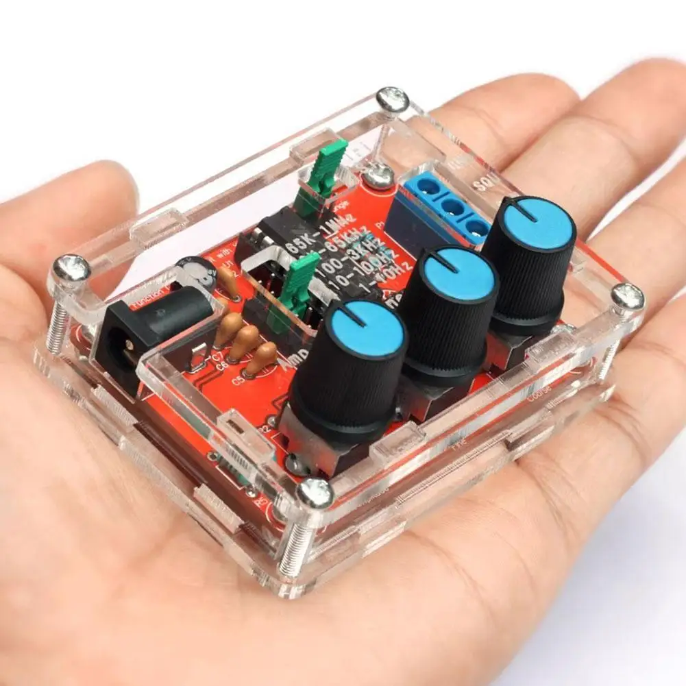 XR2206 High Precision Signal Generator DIY Kit 1Hz-1MHz Square Sine Triangle Waves Amplitude Adjustment 9-12VD