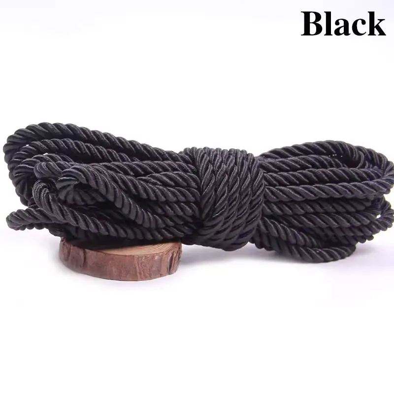 Luxurious Twisted Satin Cord for DIY Crafts & Home Decor - 5mm Braided Decorative Rope