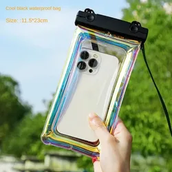 Waterproof Phone Case Swimming Bag - Universal and Durable Protection (Black)