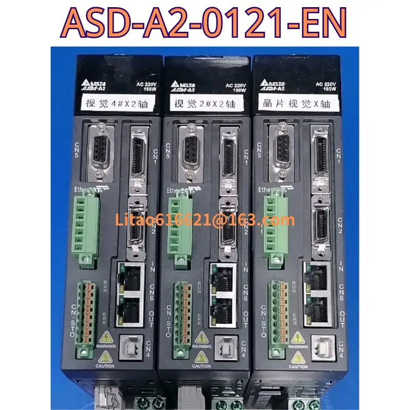 중고 오리지널 서보 드라이버 ASD-A2-0121-EN, 100W 기능 테스트 OK