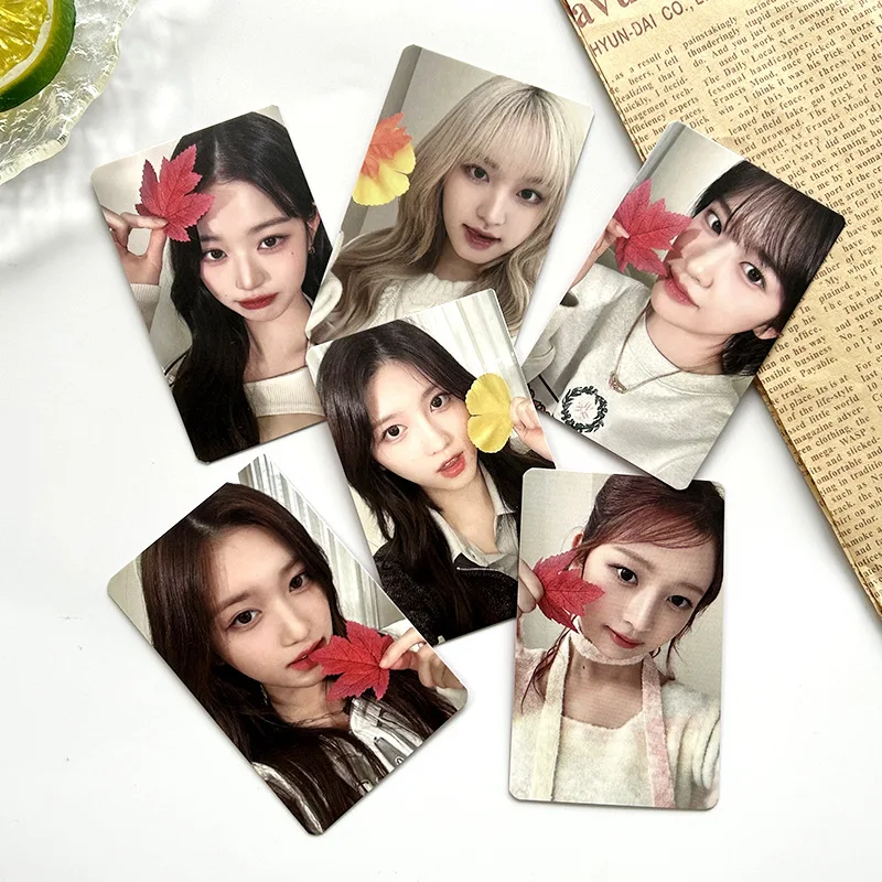 

6 шт./набор, Подарочная открытка в стиле K-POP IVE Mid-осень