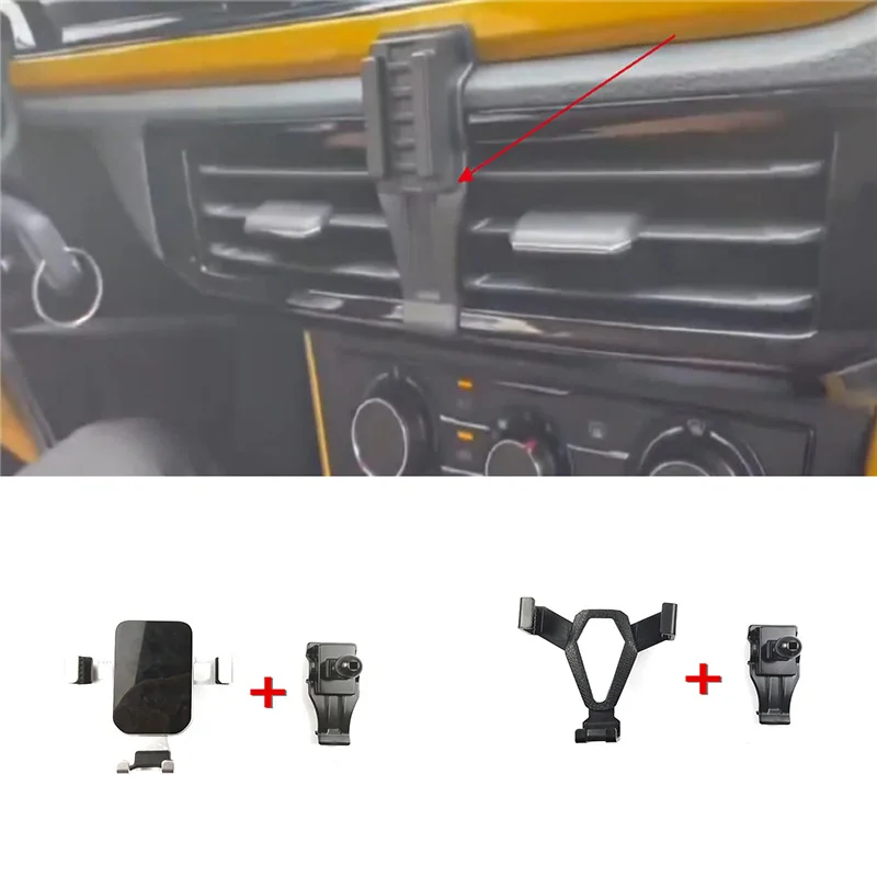 

1Lot ABS Plastic For 2019-2022 Volkswagen VW POLO AW1 BZ1 Gravity Linkage Special Car Moblie Smart Phone Holder Mount