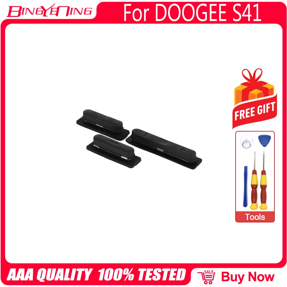 New Original For DOOGEE S41 S41 PRO Power Volume Button + Button For DOOGEE Side Repair Accessories Parts
