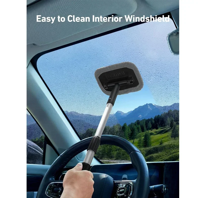 Car Mop Cleaning Windows Windshield Fog Cleaning Tool Washing Rag Window Wipe Home Office Duster Auto Glass Cleaner