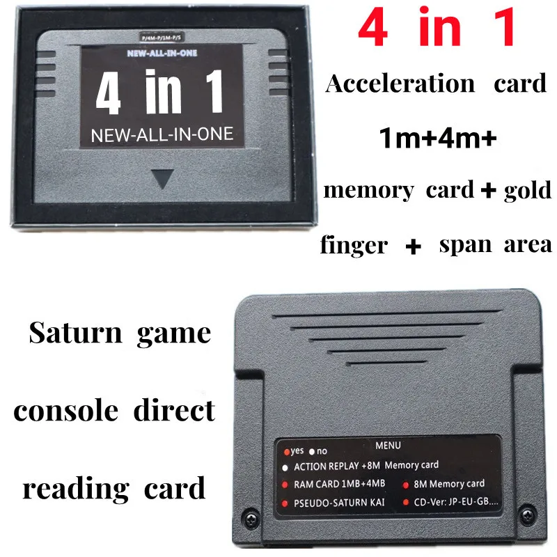 

New Original ALL IN One SEGA SATURN SD Card Pseudo KAI Games Video Used with Direct Reading 4M Accelerator Function 8MB Memory