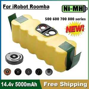 Аккумулятор для iRobot Roomba, 14,4 В, 5000 мАч, батарея для iRobot Roomba 500, 600, 700, 800, 900, 14,4, 620, 650, 770, 780