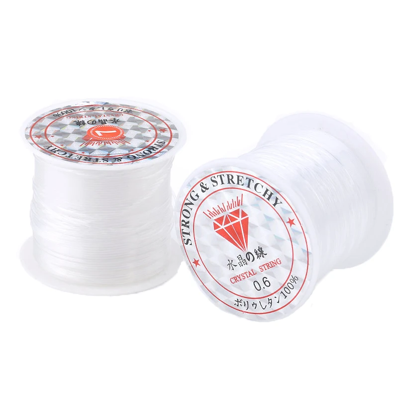 Pack 4 Rouleaux Fil élastique Transparent Pour Bijoux - Diamètres 0.4, 0.6, 0.8, 1 Mm - Nylon Résistant