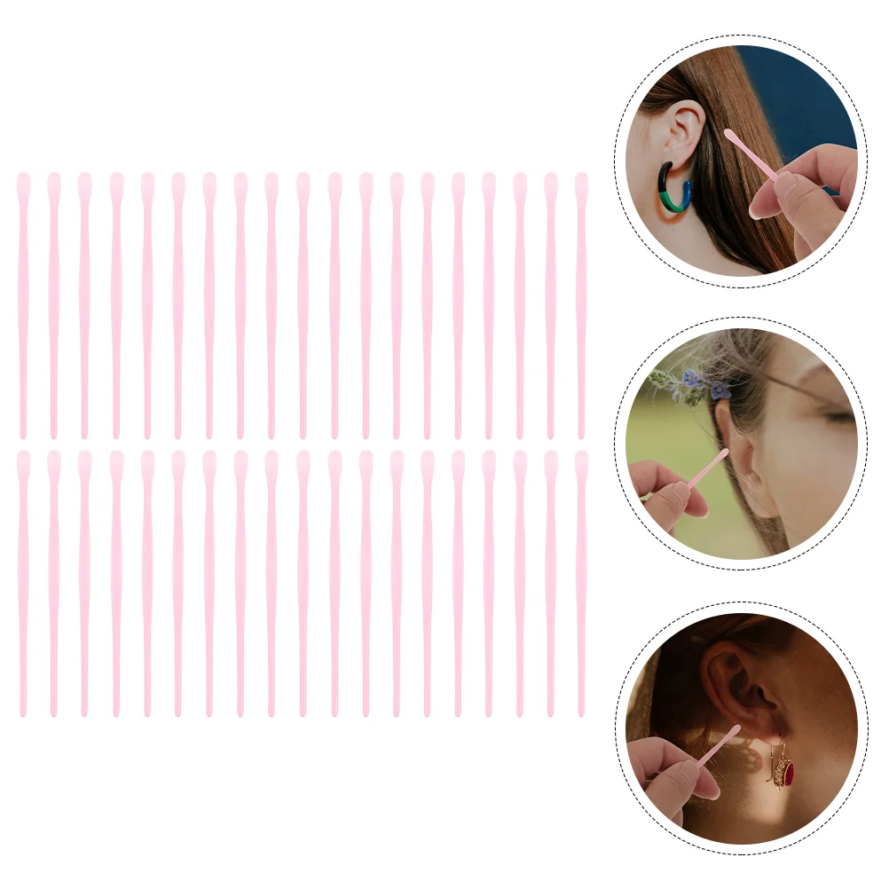 80 Pcs Disposable Ear Pick Earwax Removal Spoons Cleaning Sticks Plugs Cleaners Picks Environmental Child Headset 2