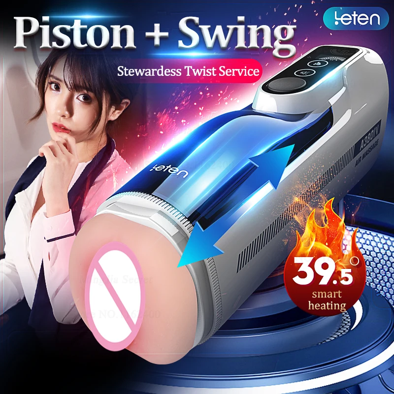 2022 Leten A380 Iv Pistone Automatico Telescopico Maschio Masturbatore Tazza Riscaldamento Vagina Gemito Macchina Del Sesso Giocattoli Del Sesso Per U