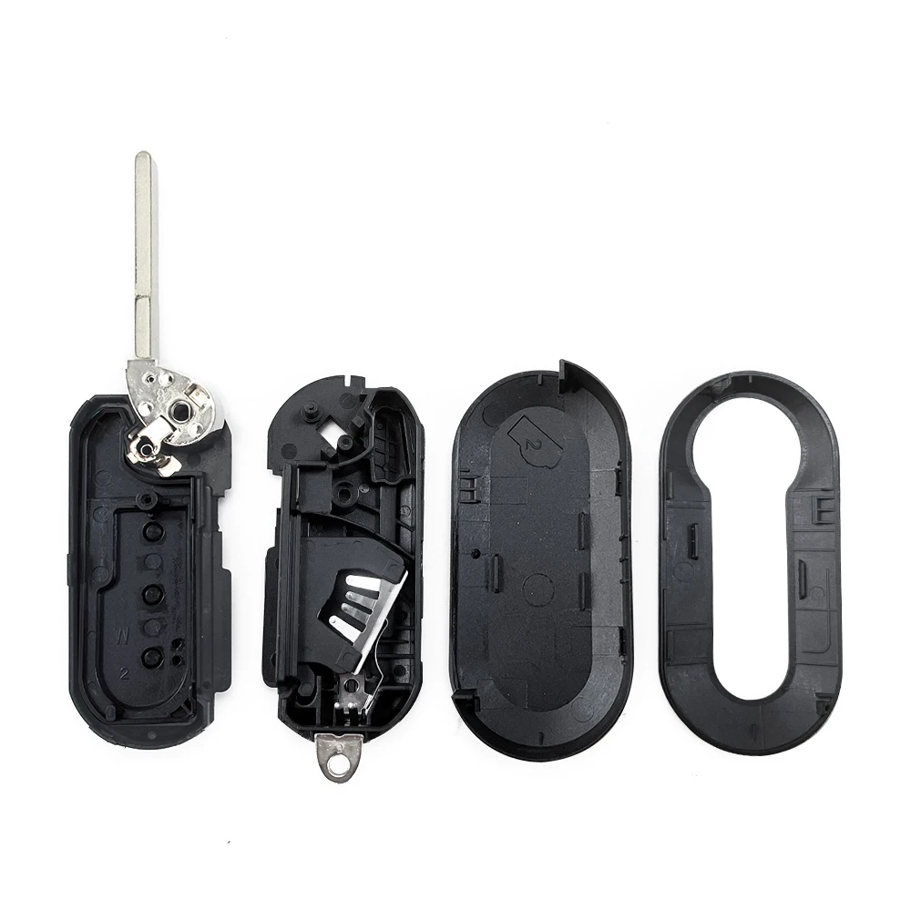 Coque Clé Fiat 500, Bravo, Doblo, Fiorino, Boitier Clé Fiat