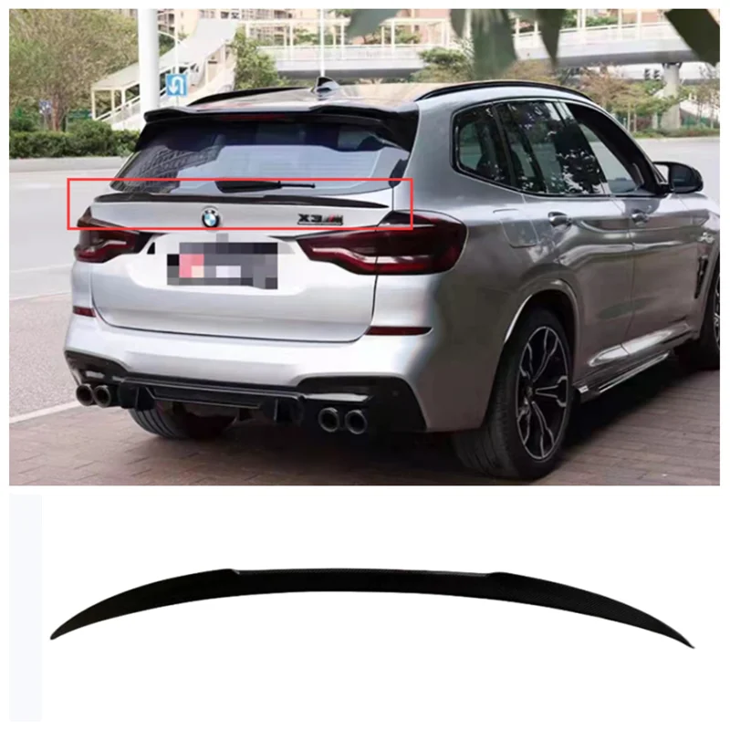 

For BMW X3 iX3 X3M G01 2018 2019 2020 2021 2022 High Quality Carbon Fiber Rear Trunk Lip Spoiler Wing