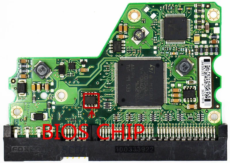 Placa de Circuito Impresso da Placa do Pwb de St3400633a 100368182 Rev a 100368184 para a Recuperação de Dados de Seagate 3.5 Sata Hdd - Imagem 3