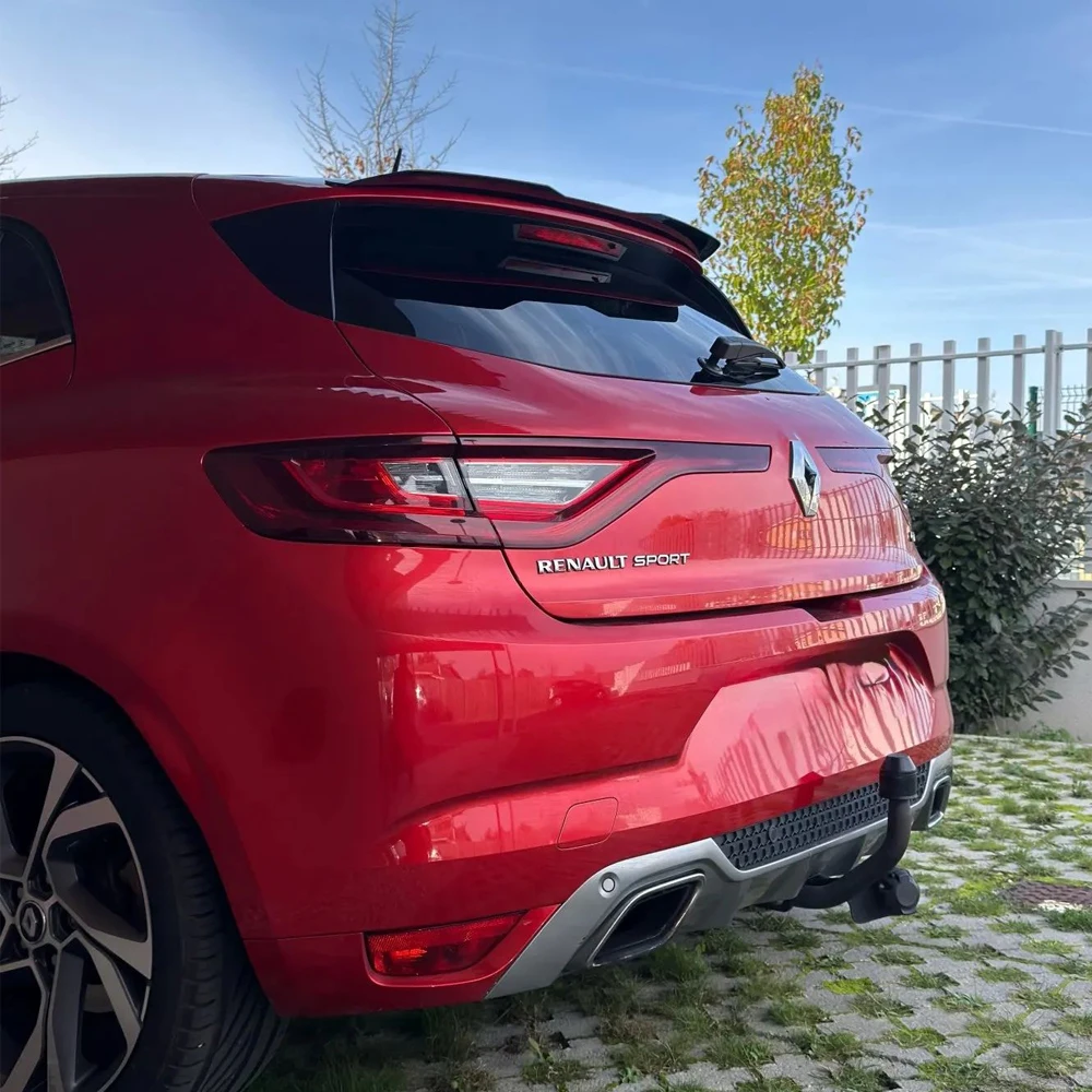 Auto Hinten Dach Lip Spoiler Flügel Für Renault Megane 4 IV GT Sport Tourer 2016-2022 Fließheck ABS glänzend Schwarz Bodykits Tuning – Detail 3